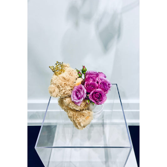 Crown Bear Rose Box