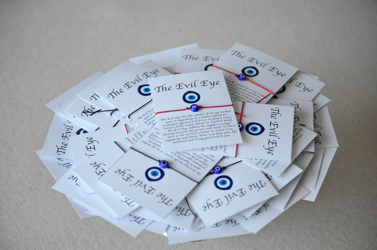 Evil Eye Bracelet String Gift, Evil Eye Bracelet Card