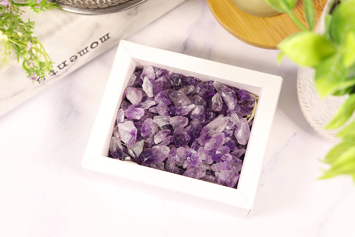 Amethyst Gravel Gem Box - Amethyst Crystal