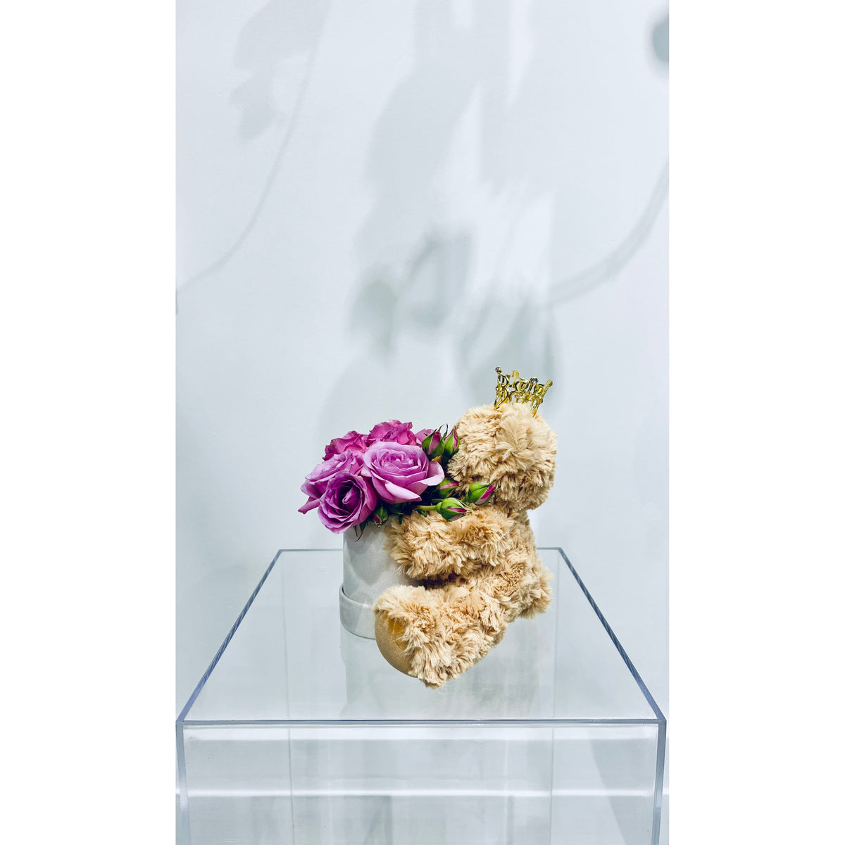 Crown Bear Rose Box