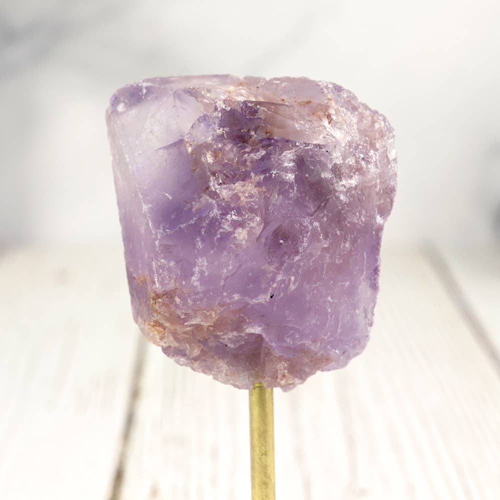 Small Amethyst on Gold Metal Stand- Amethyst Décor