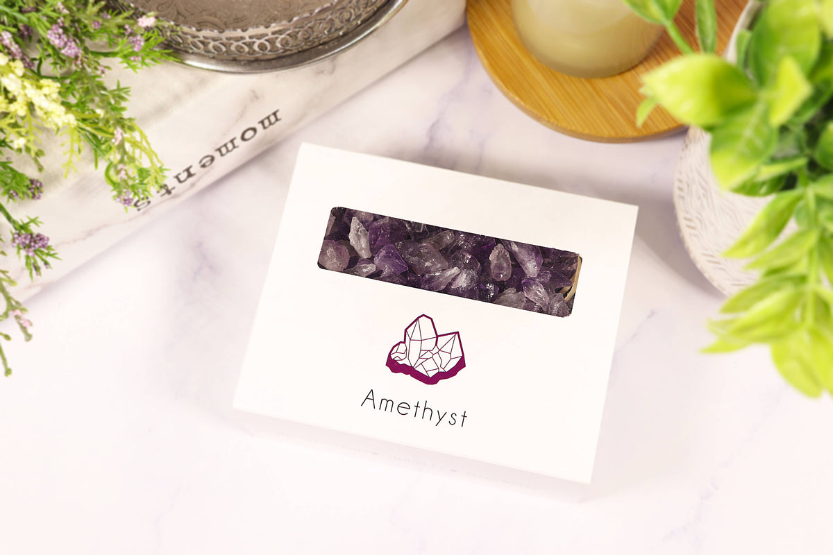 Amethyst Gravel Gem Box - Amethyst Crystal