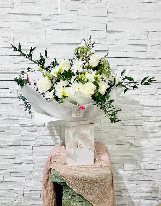 Frosty Greenscape Bouquet