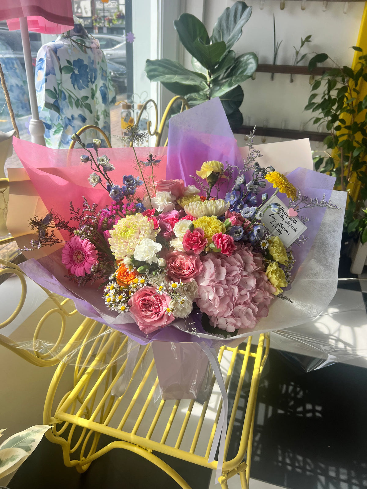 Pastel Garden Hand-Tied Bouquet