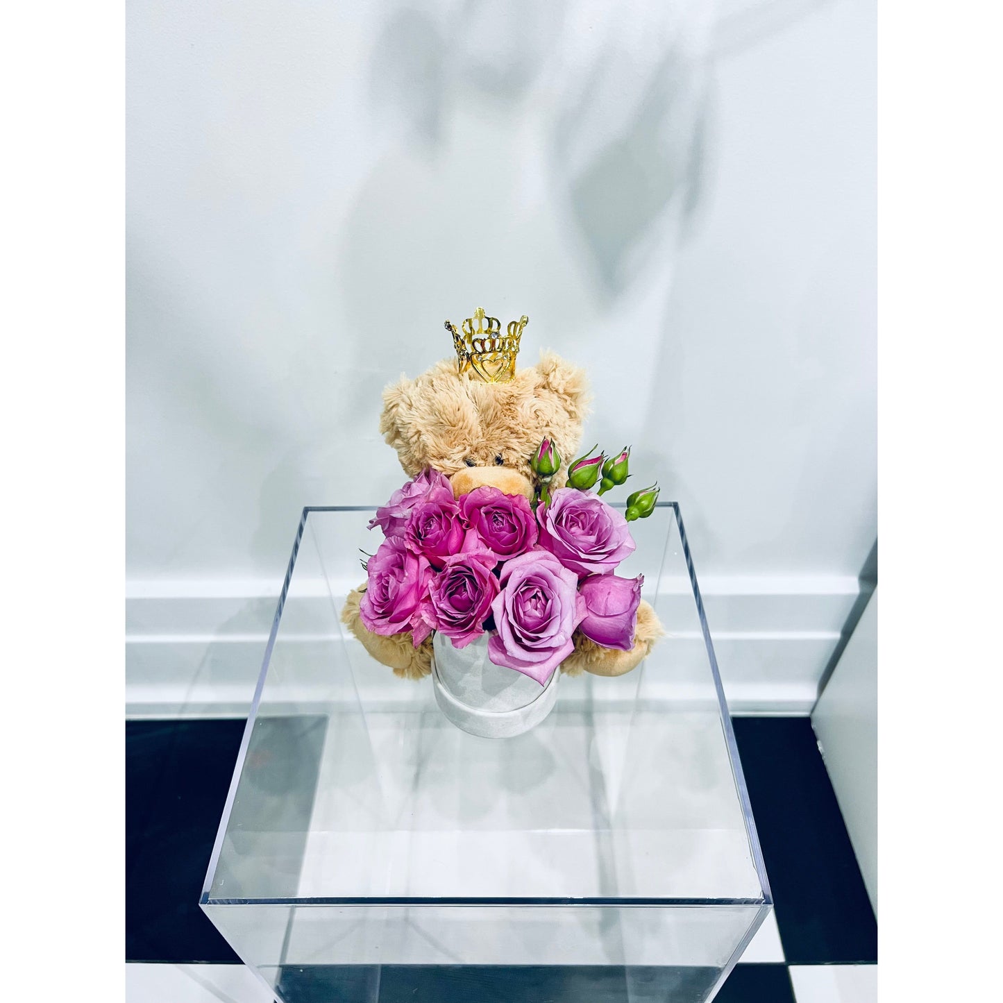 Crown Bear Rose Box
