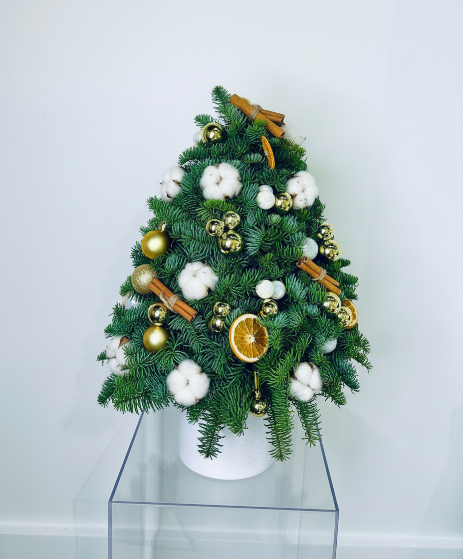 Golden Spice Mini Christmas Tree