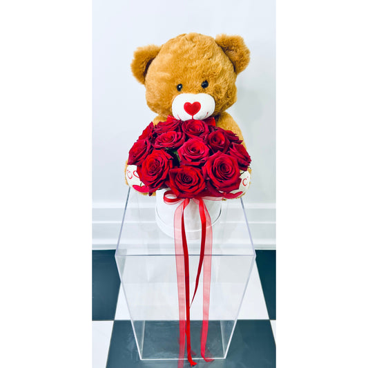 Bear Hugs Rose Box