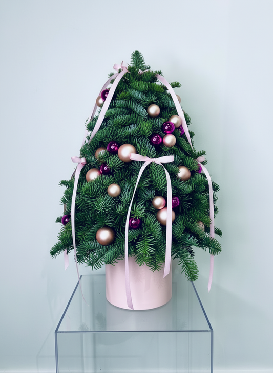 Blush Pink & Berries Mini Christmas Tree