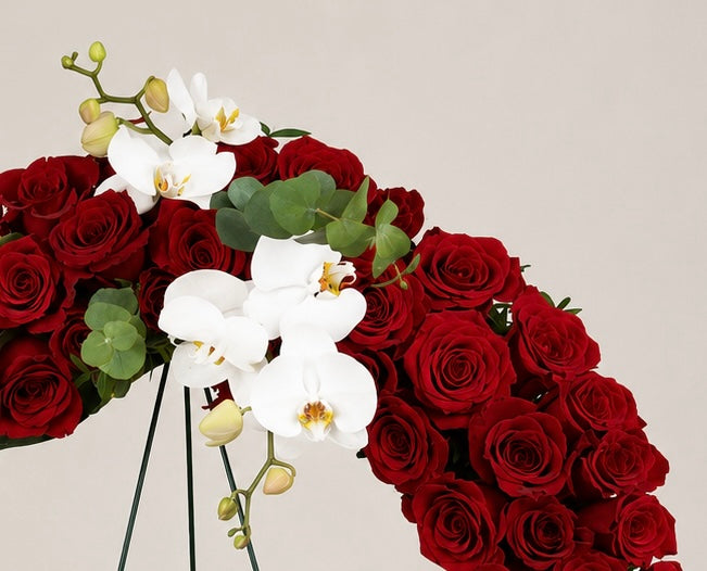 Love Rose & Orchid Wreath