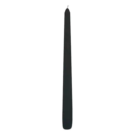 Black Taper Candle 10”