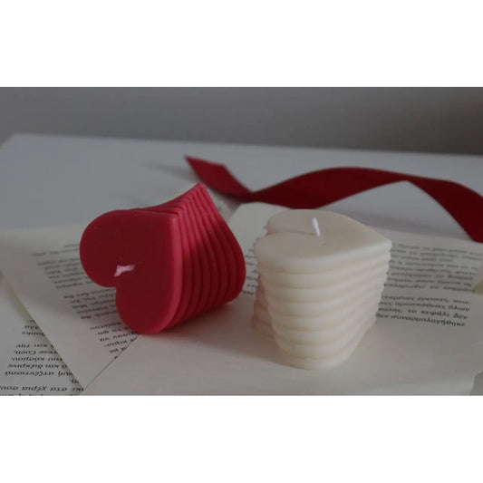 Stacked Heart Candle