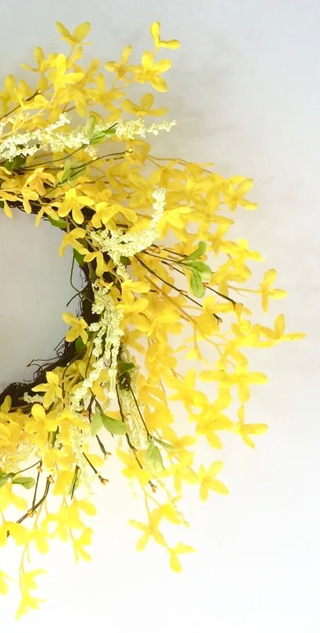 22" Forsythia Wreath