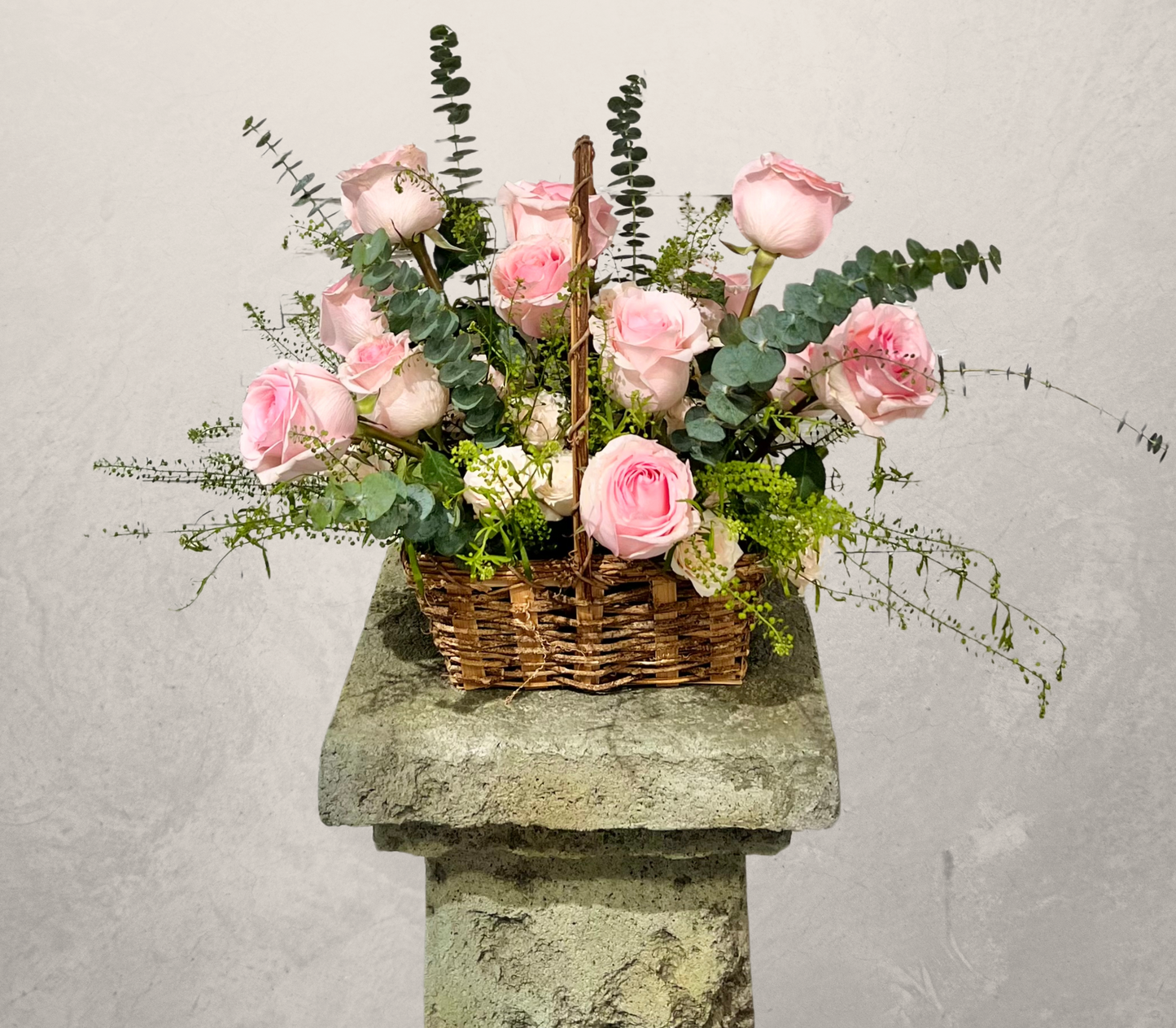 Eucalyptus Rose Basket