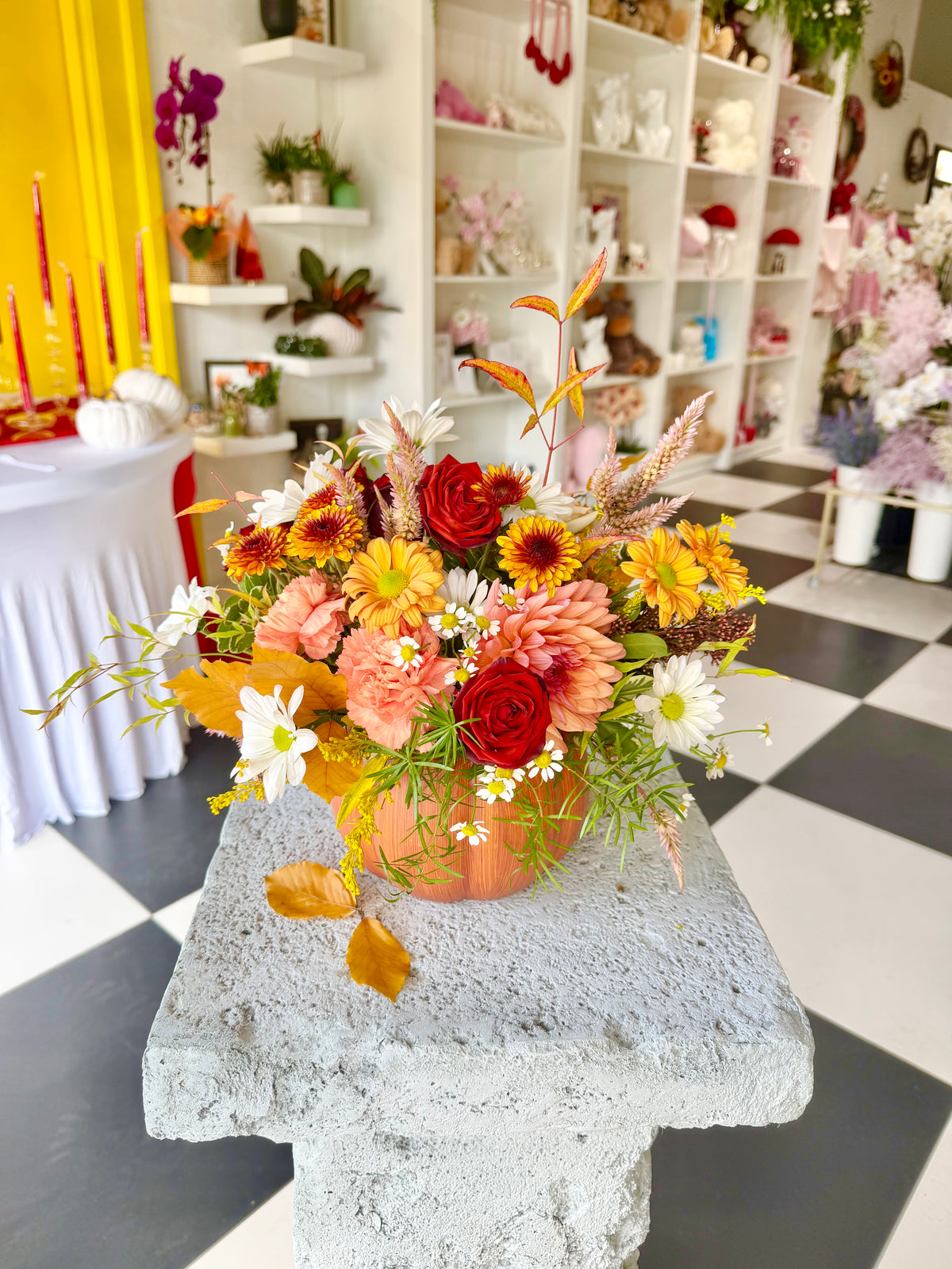 Autumn Charm Pumpkin Arrangement