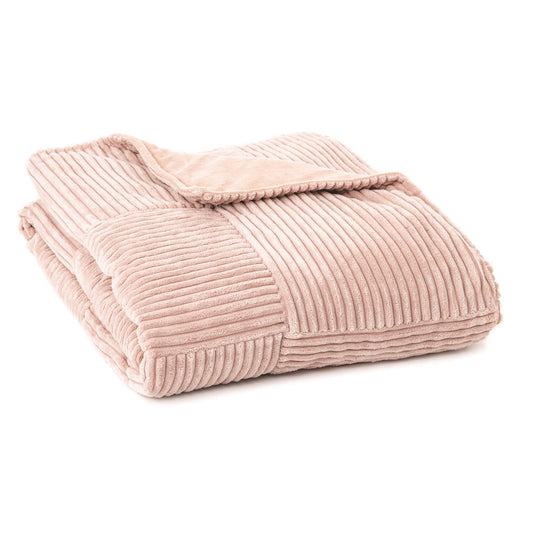 MOUMOU PINK CORDEROY VELVET THROW / PILLOW