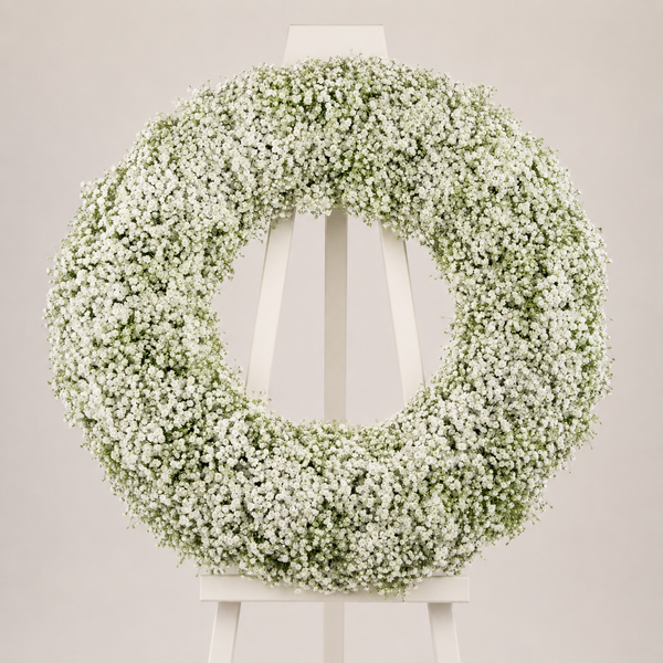 Baby’s Breath Sympathy Wreath
