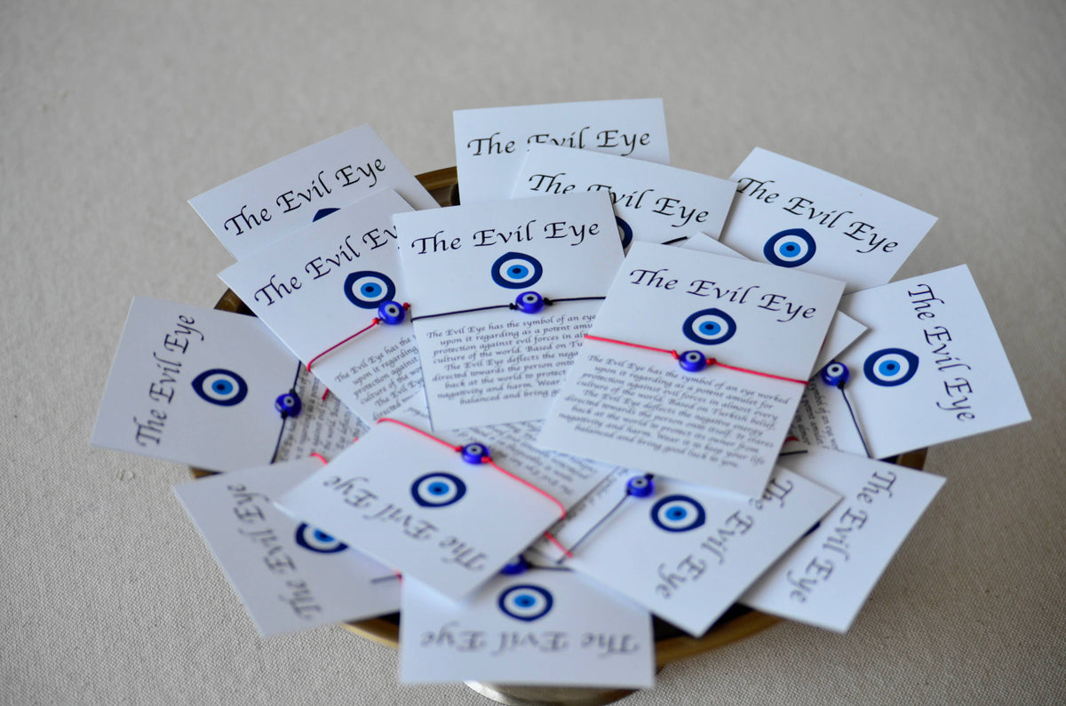 Evil Eye Bracelet String Gift, Evil Eye Bracelet Card