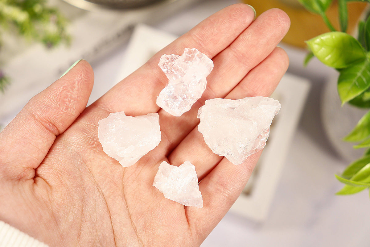 White Quartz Gravel Gem Box - White Quartz