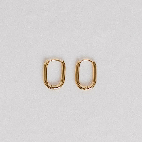 Dainty Oval Earrings