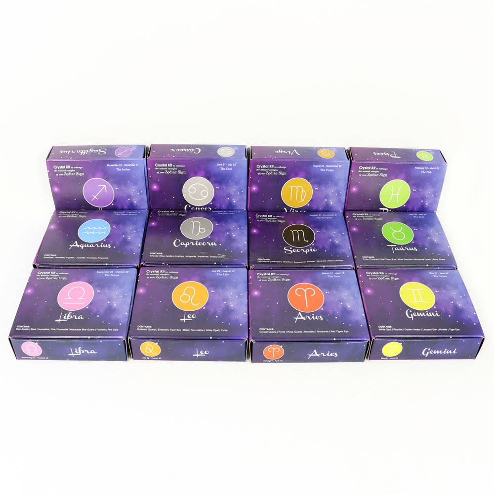 Zodiac Crystal Kit, Horoscope Set