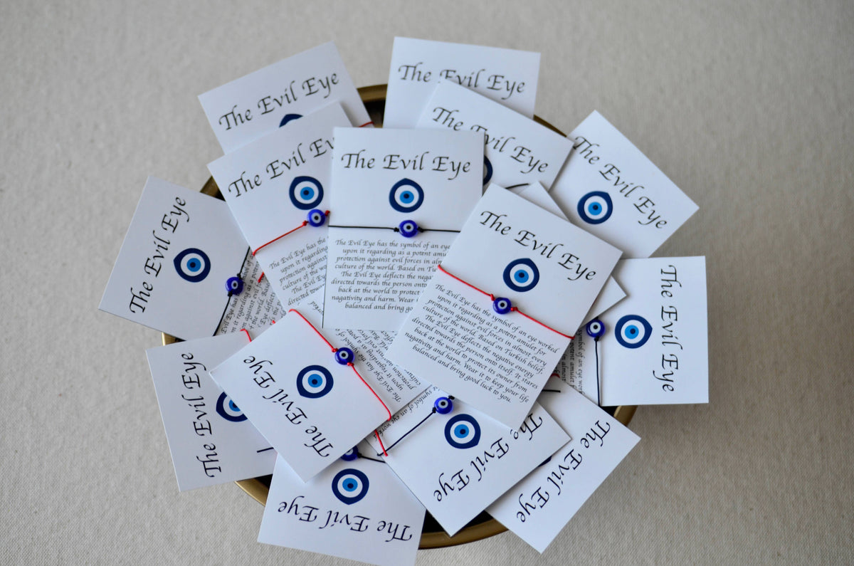 Evil Eye Bracelet String Gift, Evil Eye Bracelet Card