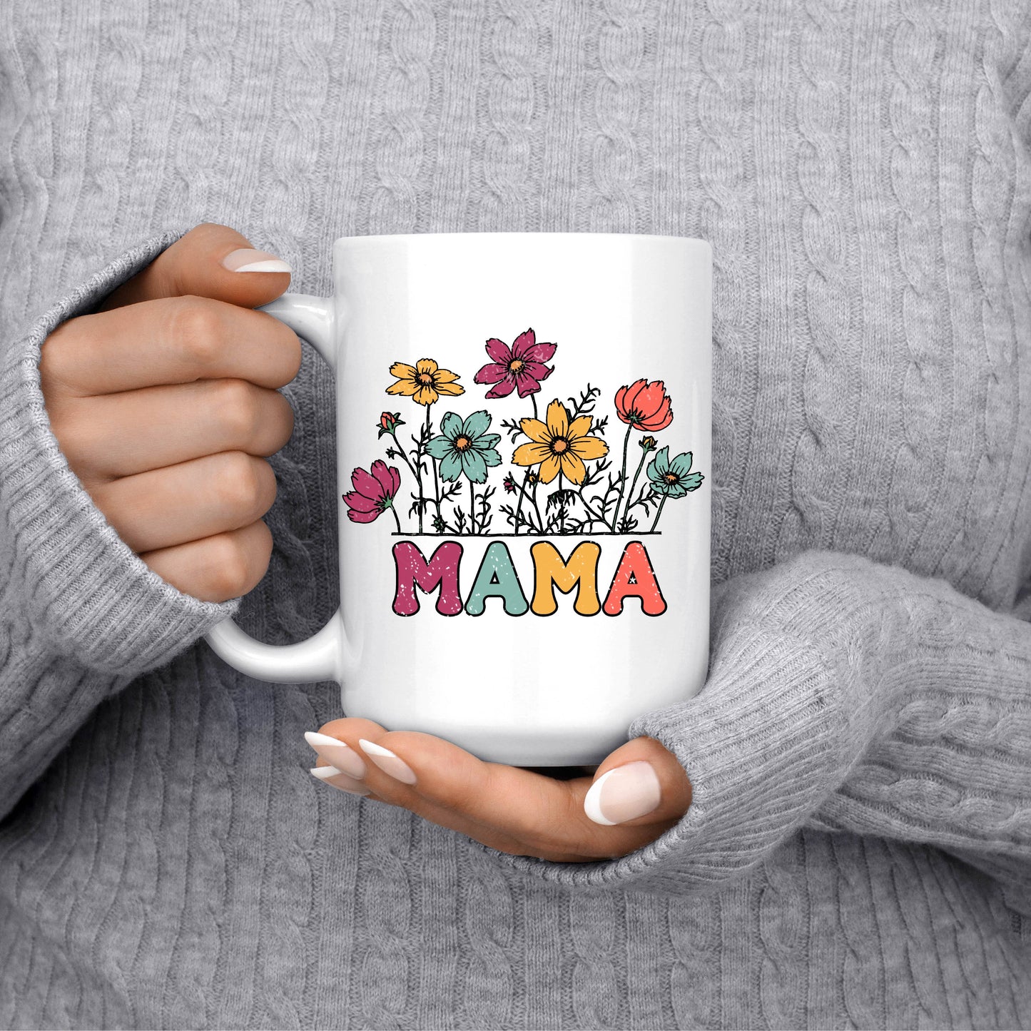 15oz Mama Mug Wildflowers