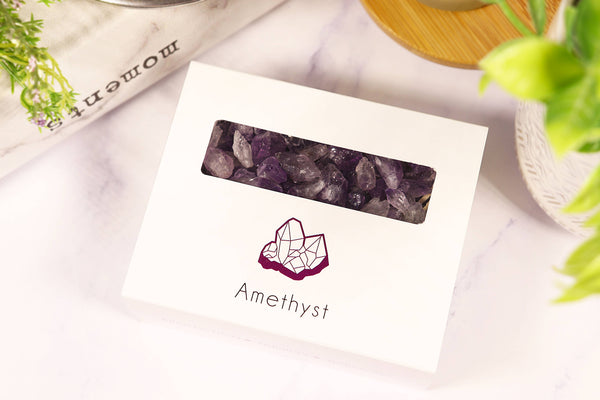 Amethyst Gravel Gem Box - Amethyst Crystal