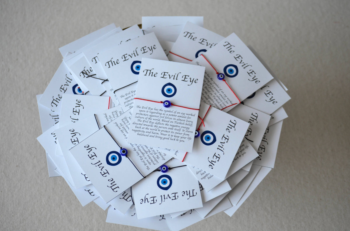 Evil Eye Bracelet String Gift, Evil Eye Bracelet Card
