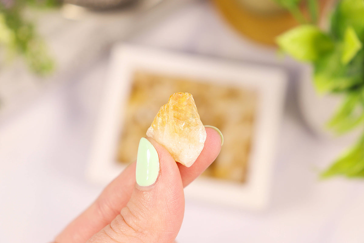 Citrine Gravel Gem Box - Citrine Crystal