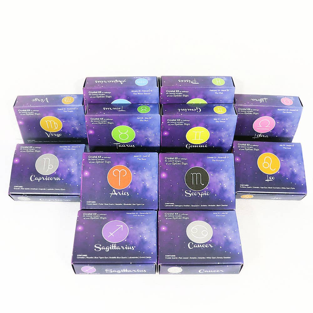 Zodiac Crystal Kit, Horoscope Set