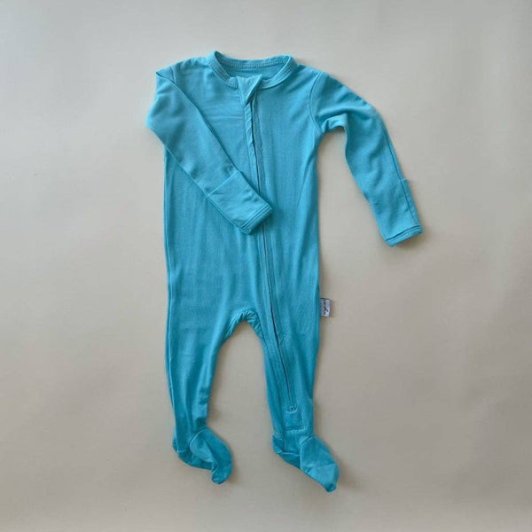 Bamboo Footed Sleeper | Sky Blue