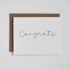 Greeting Card - Congrats - Cursive