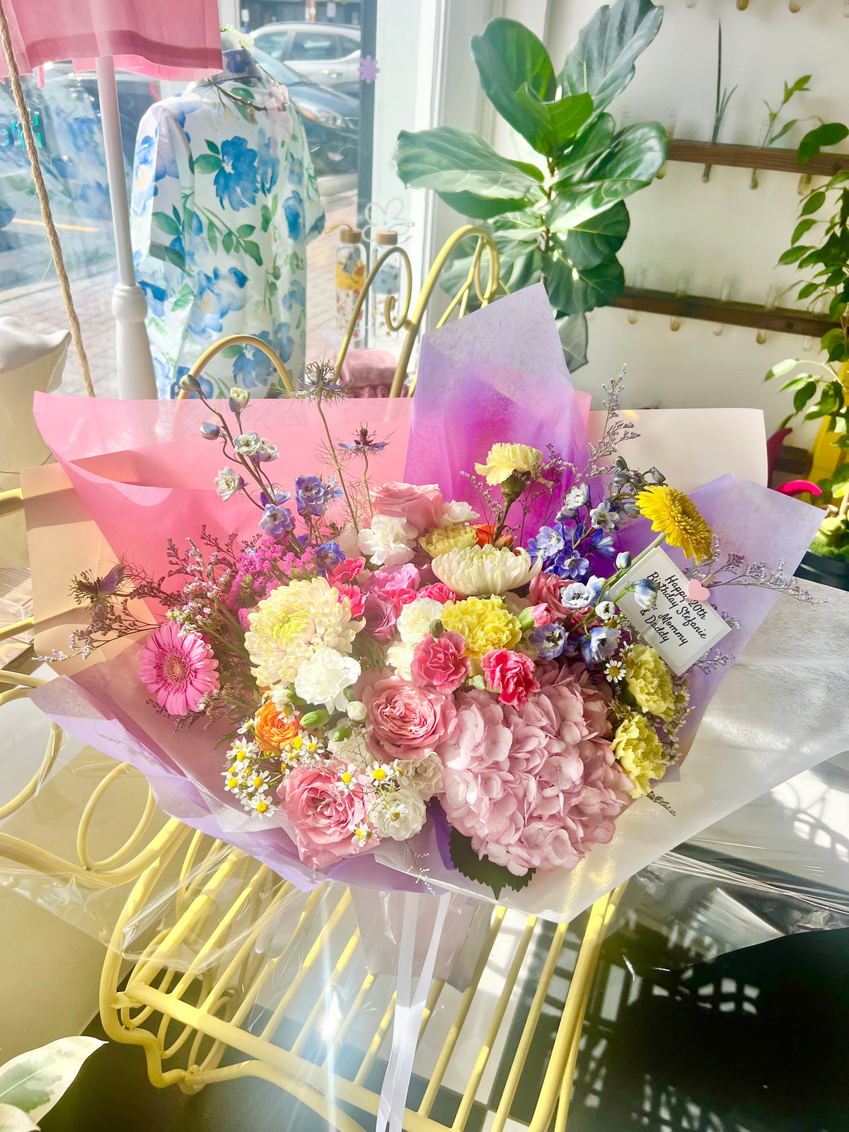 Pastel Garden Hand-Tied Bouquet