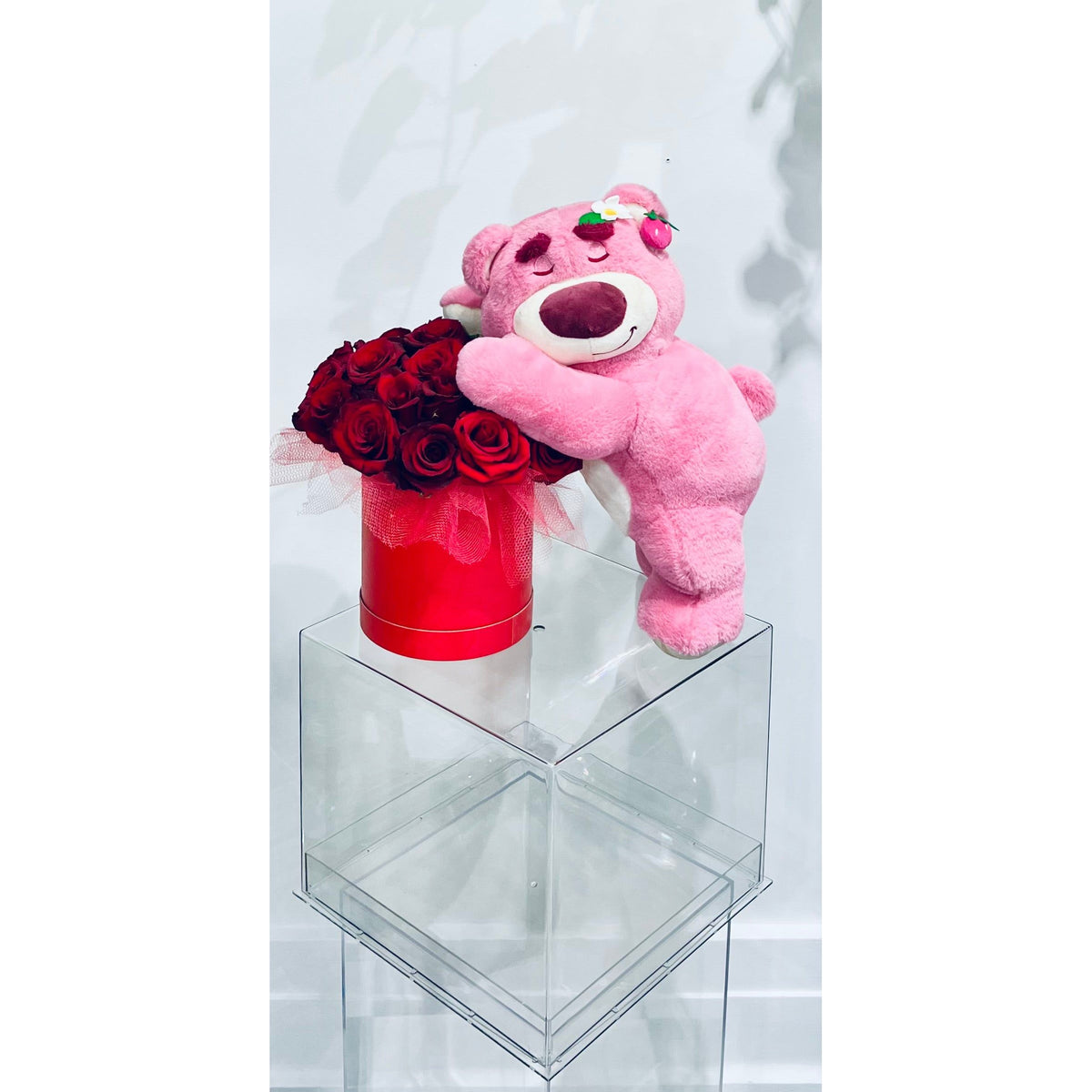 Strawberry Snuggle Rose Box