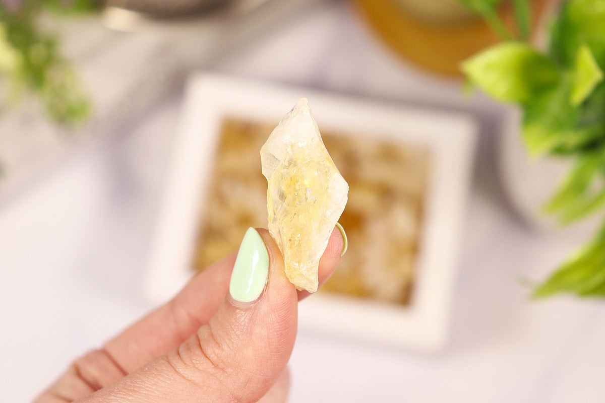 Citrine Gravel Gem Box - Citrine Crystal