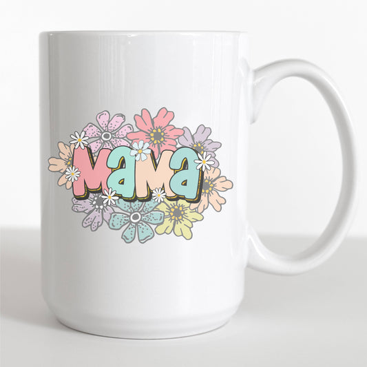 15oz Mother's Day Mug Mama Floral Coffee Mug