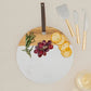 Round Marble & Wood Serving Board