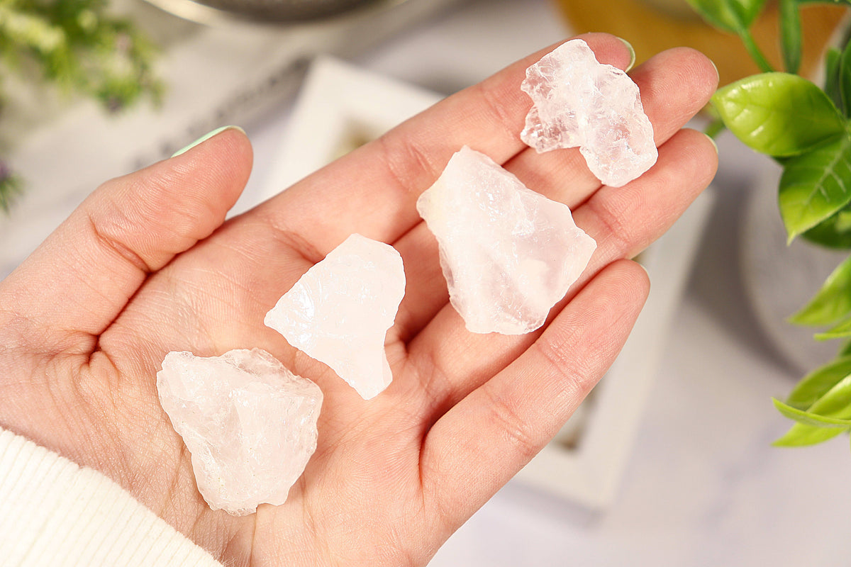 White Quartz Gravel Gem Box - White Quartz