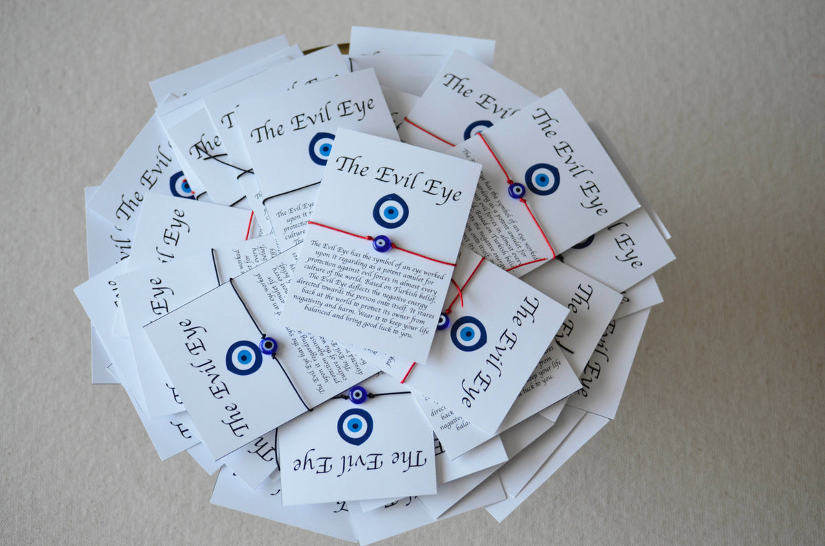 Evil Eye Bracelet String Gift, Evil Eye Bracelet Card
