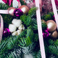 Pink Candle Holiday Arrangement