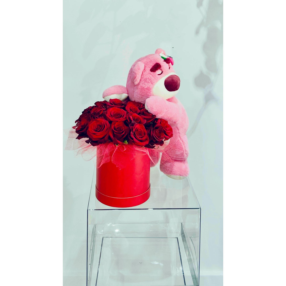 Strawberry Snuggle Rose Box