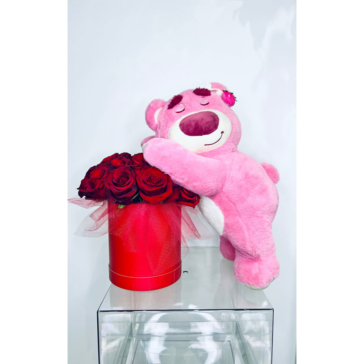 Strawberry Snuggle Rose Box