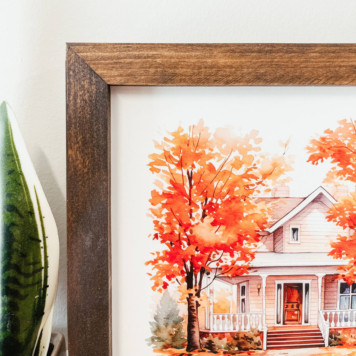 And All At Once Summer Collapsed Into Fall Framed Wood Sign