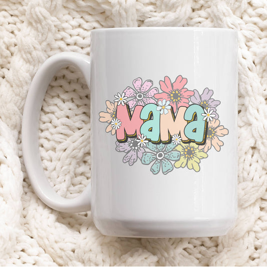 15oz Mother's Day Mug Mama Floral Coffee Mug