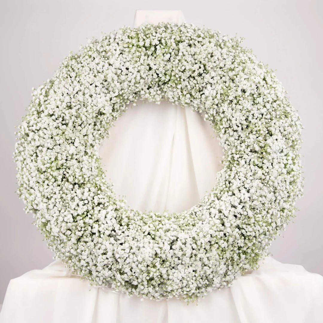 Baby’s Breath Sympathy Wreath