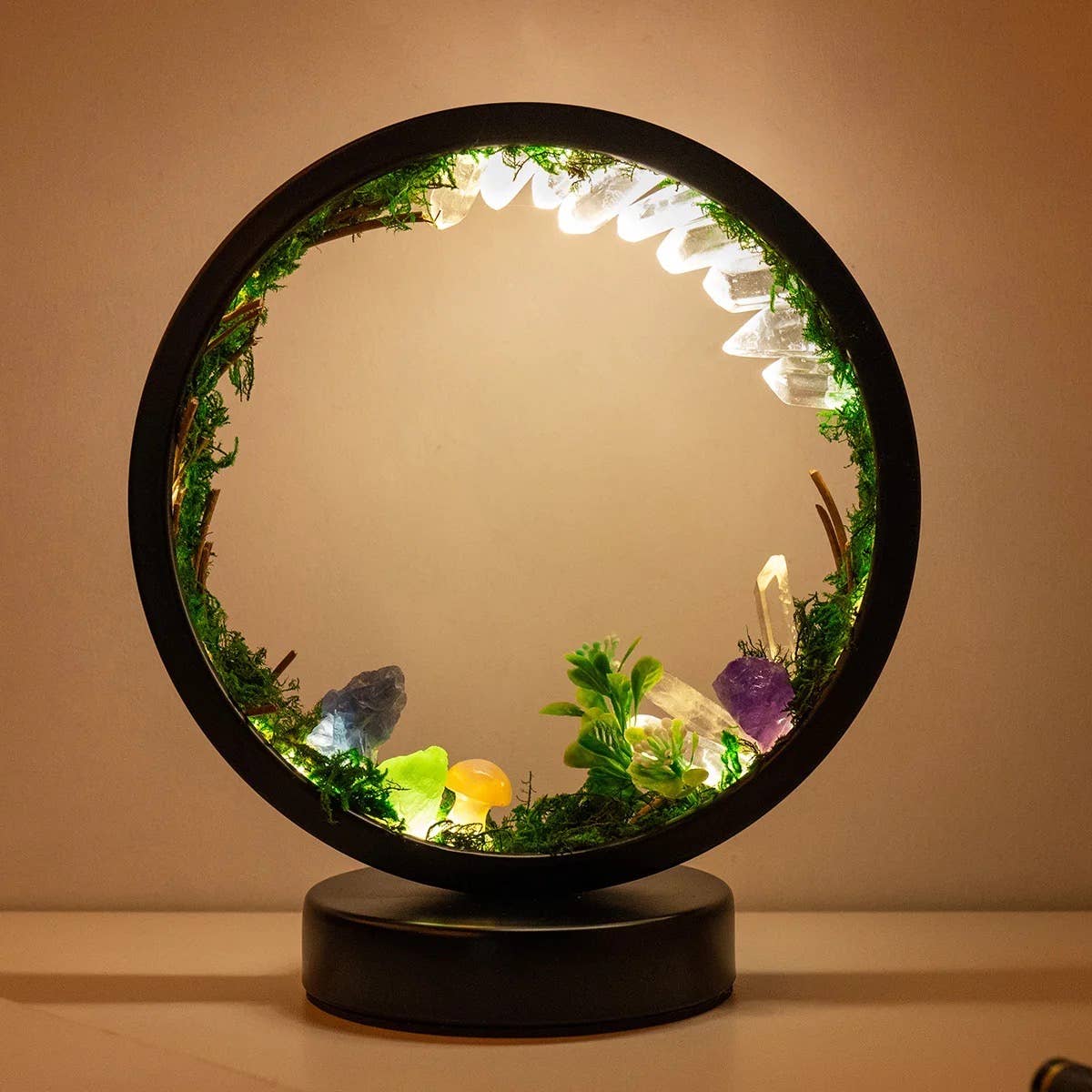 Zen Garden Night Light - LED Crystal Gemstone Night Lamp