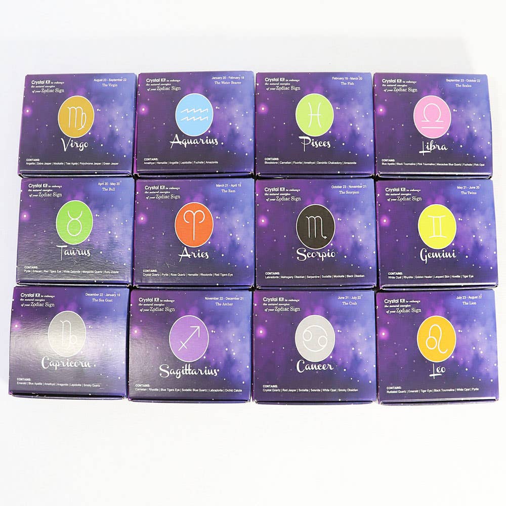 Zodiac Crystal Kit, Horoscope Set