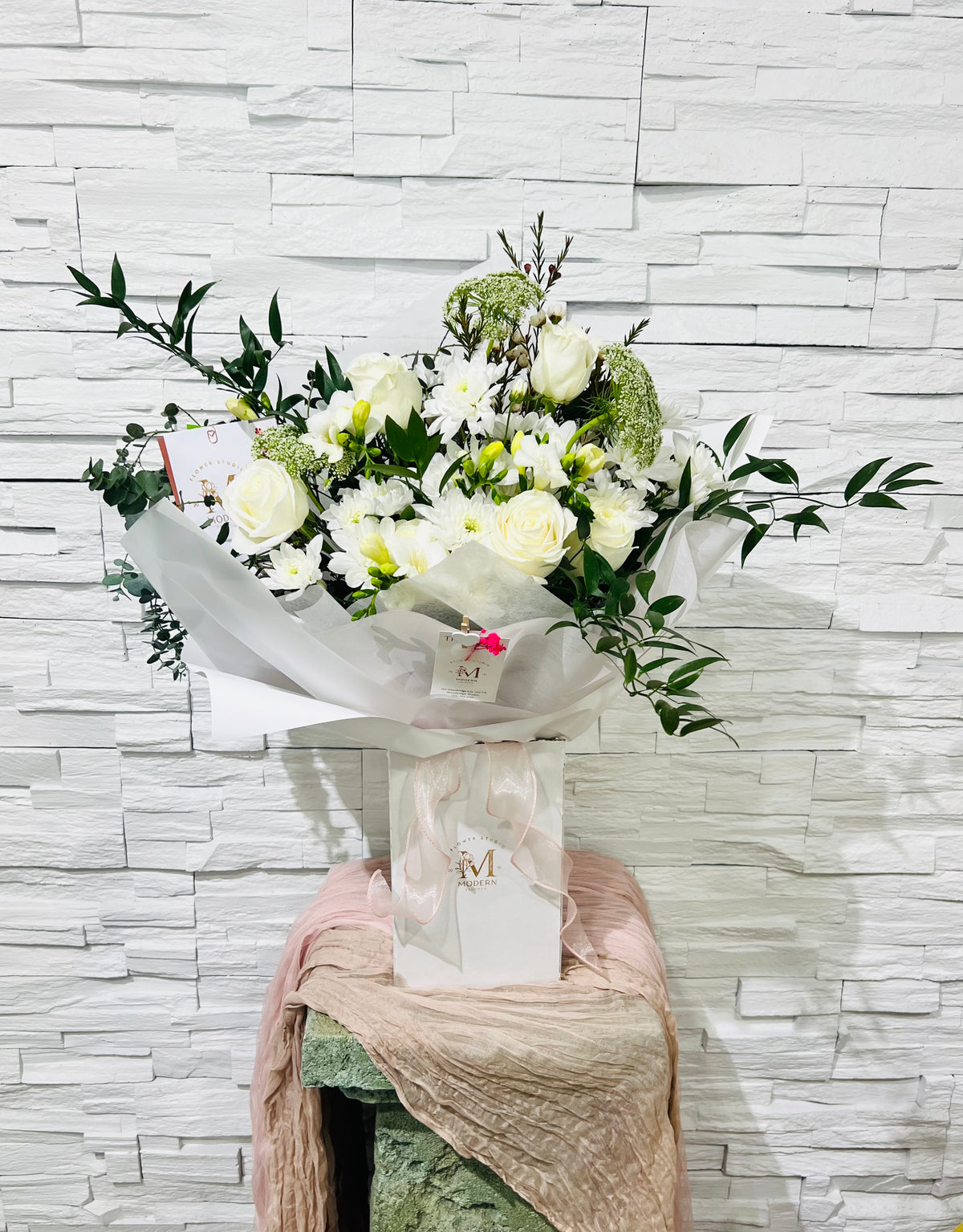 Frosty Greenscape Bouquet