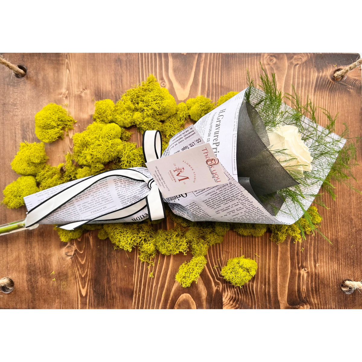 Single Rose Bouquet