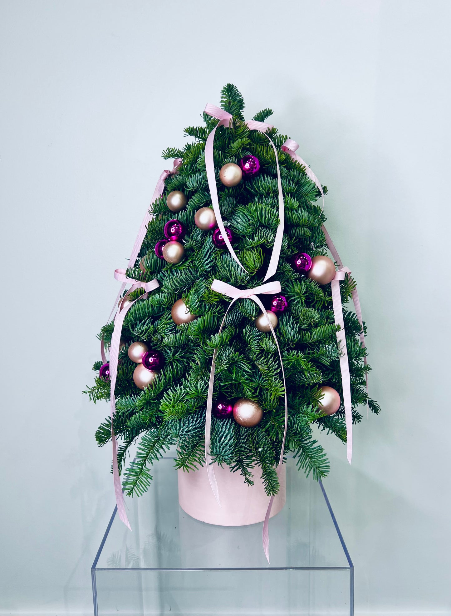 Blush Pink & Berries Mini Christmas Tree